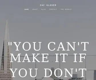 ZacGlover.com(Zac Glover. Business) Screenshot