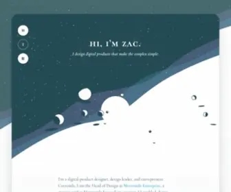 Zachalbert.com(Hi, I'm Zac) Screenshot