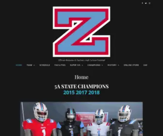 Zacharybroncofootball.com(Zachary High School Football) Screenshot