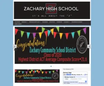 Zacharyhigh.org(Zachary High) Screenshot