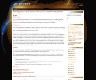 Zachburlingame.com(Zach Burlingame) Screenshot
