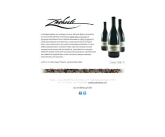 Zacherlewines.com(Zacherle Wines) Screenshot