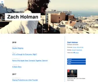 Zachholman.com(Zach Holman) Screenshot