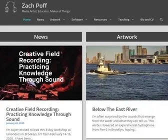 Zachpoff.com(Zach Poff) Screenshot