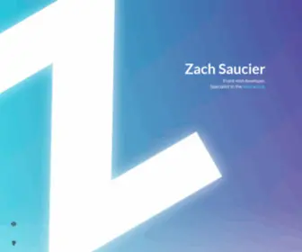 Zachsaucier.com(Zach Saucier's Website) Screenshot