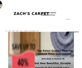 Zachscarpet.com(Carpet Installer) Screenshot