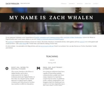 Zachwhalen.net(Zachwhalen) Screenshot
