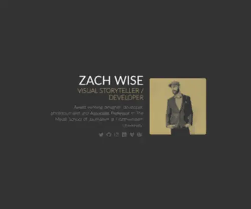 Zachwise.com(Zach Wise) Screenshot