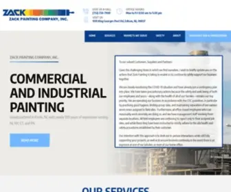 Zackpainting.com(Industrial & Institutional Painting Contractors) Screenshot