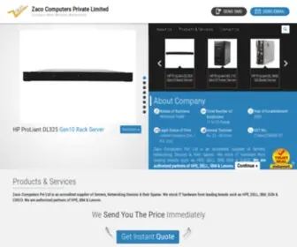 Zacoitsolutions.com(Zaco Computers Private Limited) Screenshot