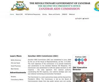 Zac.or.tz(Zanzibar AIDS Commission (ZAC)) Screenshot