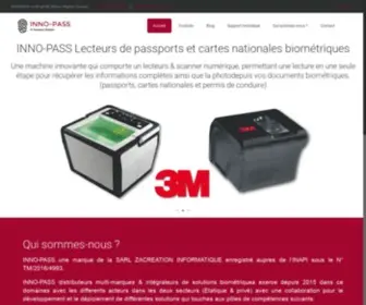 Zacreation.com(INNO-PASS Solutions & Matériel Biométrique) Screenshot