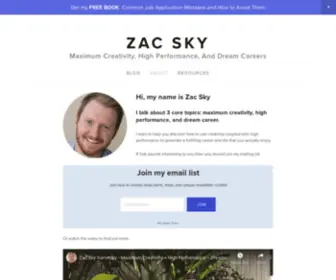 Zacsky.com(Zac Sky) Screenshot