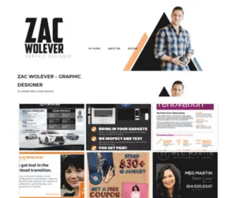 Zacwolever.com(Graphic Designer) Screenshot