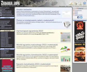 Zadania.info(Matematyka) Screenshot