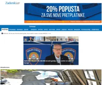 Zadarskilist.hr(Zadarski list) Screenshot