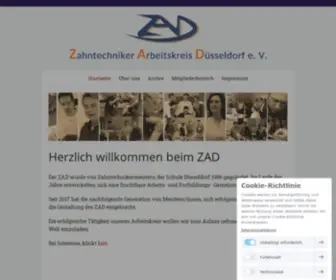 Zadduesseldorf.de(Herzlich willkommen beim ZAD) Screenshot