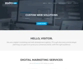Zadroweb.com(Custom Web Development) Screenshot