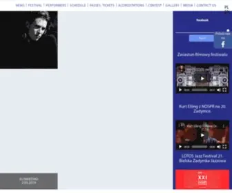 Zadymka.pl(To oficjalna strona festiwalu bielska zadymka jazzowa) Screenshot