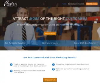 Zafariinc.com(Charleston Marketing Company) Screenshot