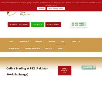 Zafarstocks.com(PSX Pakistan Stock Exchange Broker) Screenshot