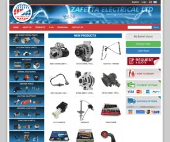 Zafetta.com(Zafetta Electrical) Screenshot