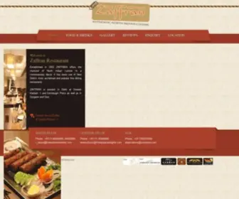 Zaffranrestaurants.com(Zaffran Restaurant) Screenshot