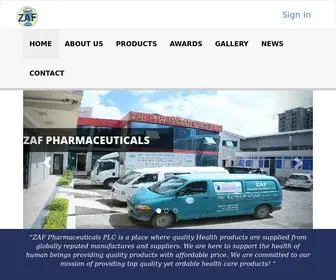 Zafpharma.com(ZAF Pharmaceuticals Welcome) Screenshot