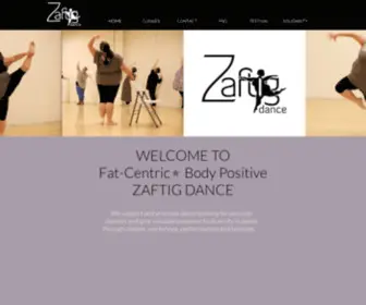 Zaftigdance.com(Zaftig Dance) Screenshot