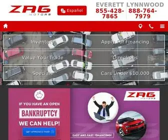 Zagmotors.com(LYNNWOOD used car pre) Screenshot