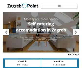 Zagrebpoint.net(Accomodation in Zagreb) Screenshot