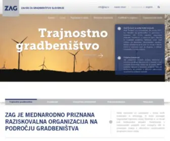 Zag.si(Zavod za gradbeništvo Slovenije) Screenshot
