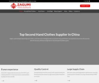 Zagumi.com(Zagumi Grade A Second Hand Clothes Supplier In China) Screenshot