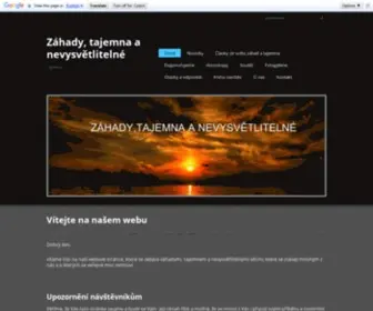 Zahady-A-Tajemna.cz(Záhady) Screenshot