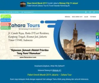 Zaharatour.com(Umroh Murah 2020 Promo Biaya Super Hemat) Screenshot