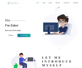 Zaherr.com(Web Developer) Screenshot