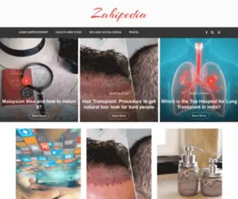 Zahipedia.info(Top 10 tech blog) Screenshot