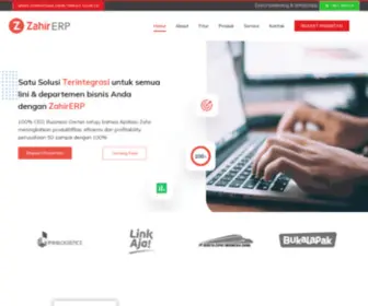 Zahirerp.com(Solusi Bisnis Terpadu dan Terbaik Zahir ERP) Screenshot