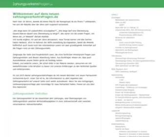 Zahlungsverkehrsfragen.de(Antworten auf Fragen rund um den Zahlungsverkehr) Screenshot