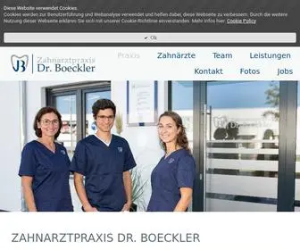 Zahnaerzte-Boeckler.de(Zahnarzt Neuruppin) Screenshot