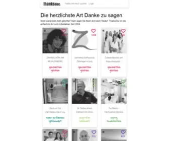 Zahnarzt-Empfehlung.de(Danke! die herzlichste Arzt sich bei Ärzten zu bedanken) Screenshot