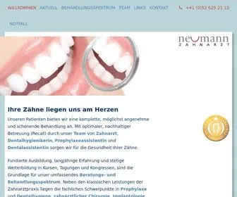 Zahnarzt-Neumann.ch(Zahnarztpraxis Neumann) Screenshot