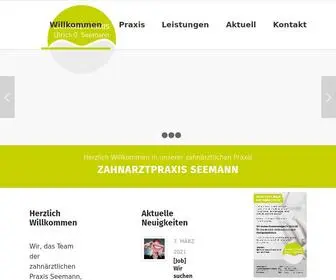 Zahnarzt-Seemann.de(Zahnarztpraxis Ulrich Seemann) Screenshot