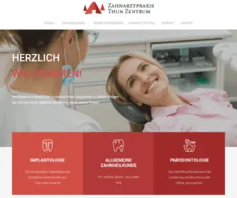 Zahnarzt-Thun-Zentrum.ch(Dr.med.dent Ana Sosunova) Screenshot