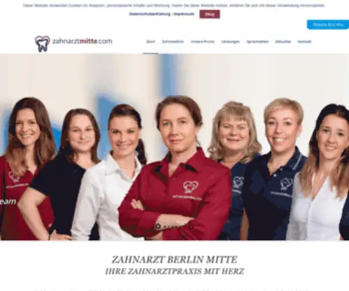 Zahnarztmitte.com(Zahnarzt Berlin Mitte) Screenshot