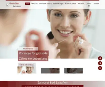 Zahnarztpraxis-Saeger.de(Säger) Screenshot