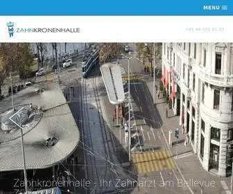 Zahnkronenhalle.ch(Ihr Zahnarzt in Zürich) Screenshot