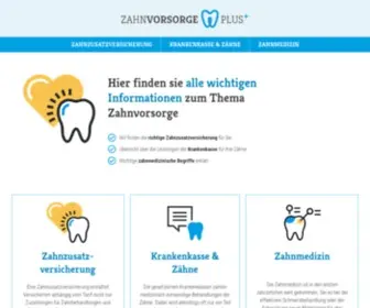 Zahnvorsorge.plus(Hilfe und Information auf ZahnvorsorgePlus) Screenshot