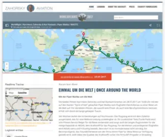 Zahorsky.net(Einmal um die Welt) Screenshot