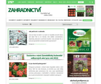 Zahradaweb.cz(Zahradnictví) Screenshot